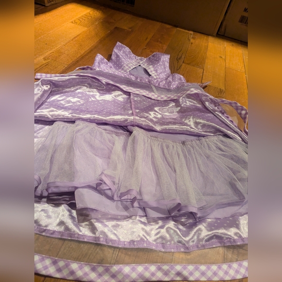 Girls Size 6 Purple with White Polka dots Jona Michelle Dress, BN no tags - Picture 6 of 7